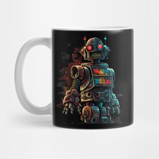 Retro Robotic Engineer Engineering 80s Style Mug